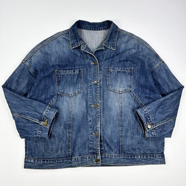 VTG 빈티지 루즈핏 데님 트러커자켓 XL