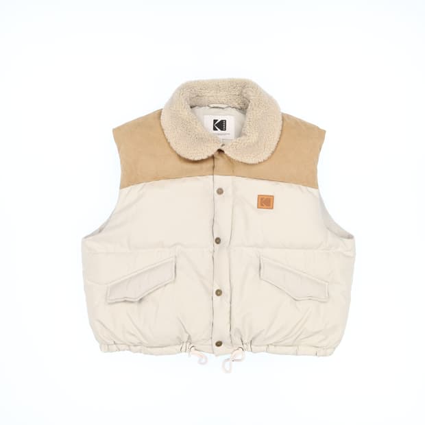 [XS] 신형 코닥 브라우니 크롭 덕다운 패딩 조끼 N7091