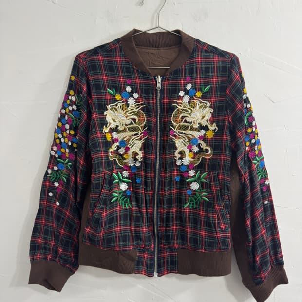 dragon reversible bomber jacket