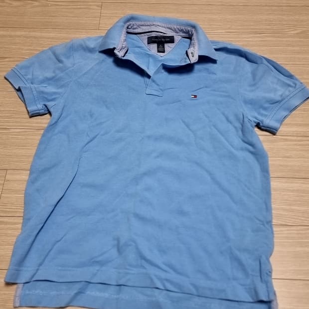 타미힐피거 블루 반팔 폴로티(xs)