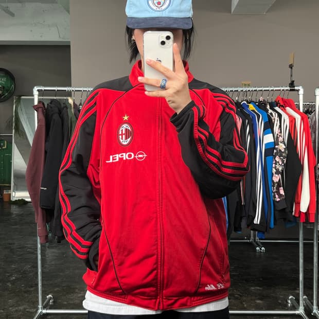 아디다스 AC milan 트렉 집업 져지