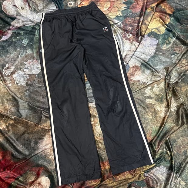 아디다스 빈티지 핑크 사이드라인 브라운트랙팬츠 L