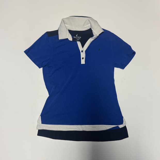 여성 노티카 Nautica 오픈넥 반팔 카라 티셔츠 Xs ~ S