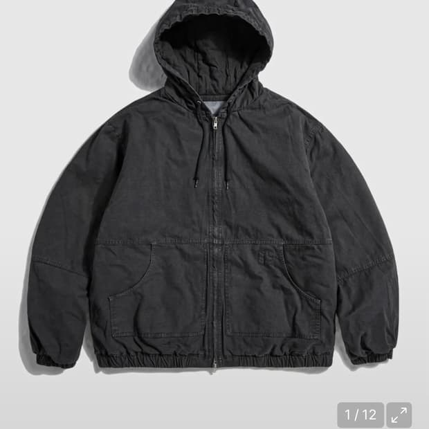 에스피오나지 Overdyed Hooded Work Jacket Pigme