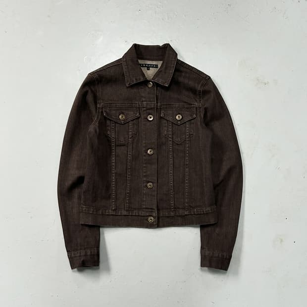 띠어리 브라운 트러커자켓 