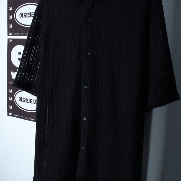 (XL-2XL) 무신사 스탠다드 반팔 카라 티셔츠 셔츠-H35316