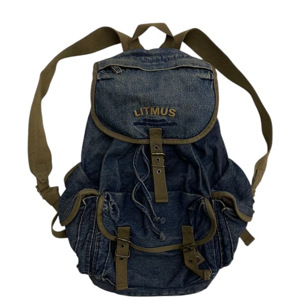 리트머스 y2k 데님 빈티지백팩