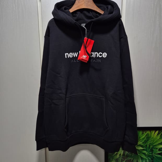 (세일)(새상품)뉴발란스 올 터레인 기모 후드티 그레이