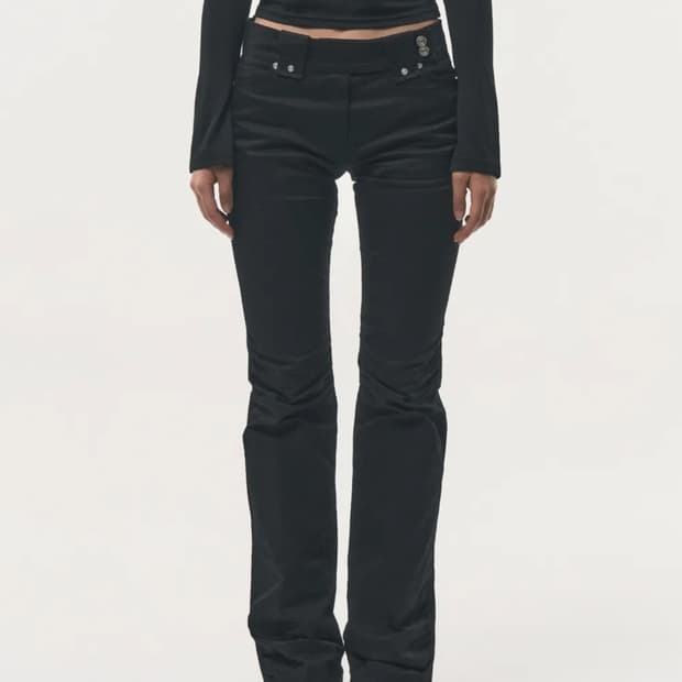 포더웨더 셔링 부츠컷 로우라이즈