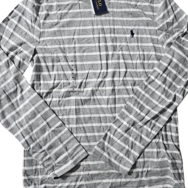 폴로 랄프로렌 스트라이프 긴팔 티셔츠 엄성현