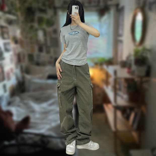 USA 프린팅 반팔 티셔츠