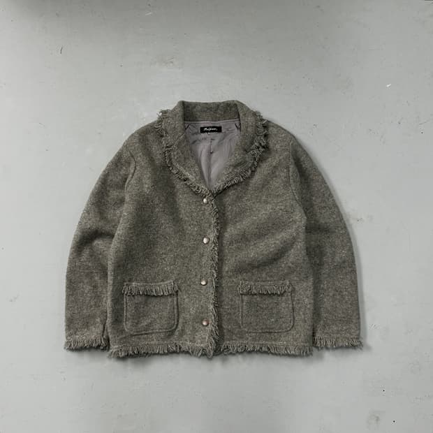 JPN VTG 프린지 울 자켓 