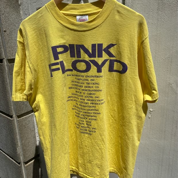 90s Pink Floyd Local Crew 반팔 티셔츠