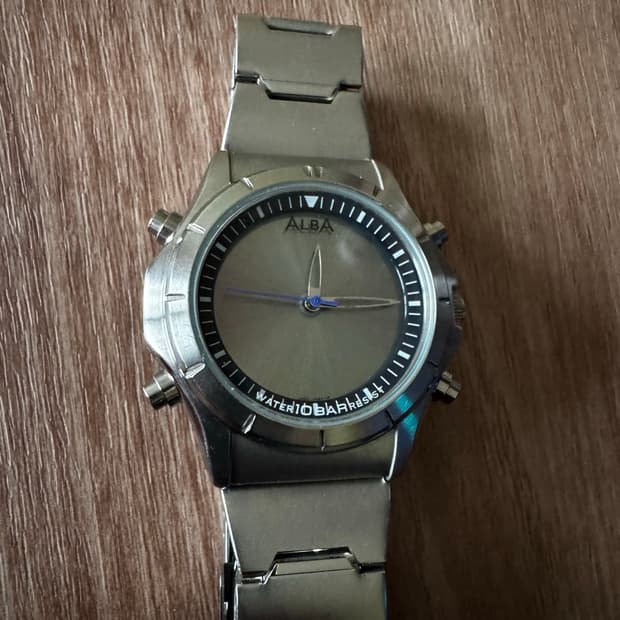 세이코 알바 아나디지 월드 타임 티타늄