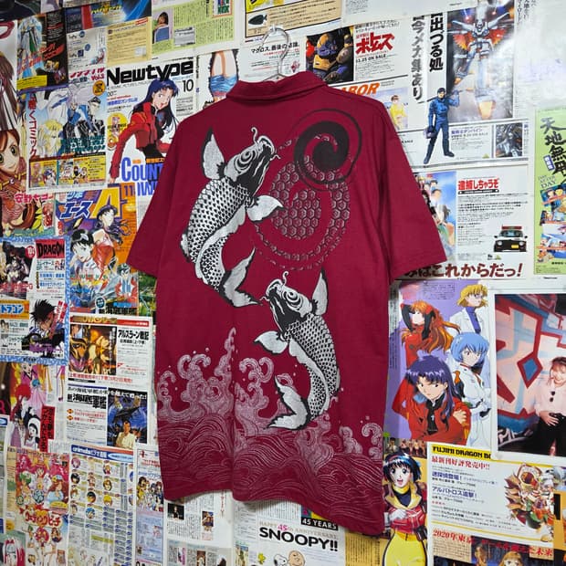 JPN 오리엔탈 버건디 PK반팔
