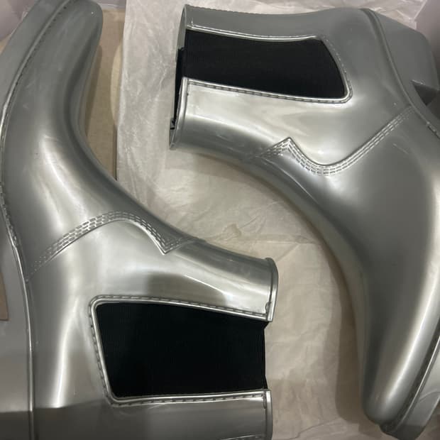 Calvin Klein 205W39NYC 라프시몬스 부츠 실버 42