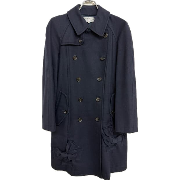 Comme des Garcons ribbon applique coat
