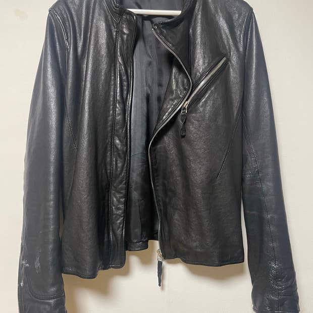 빈티지 양가죽 레더 자켓