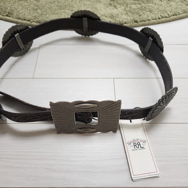 더블알엘 RRL 웨스턴 핸드 콘초 벨트 유일매물