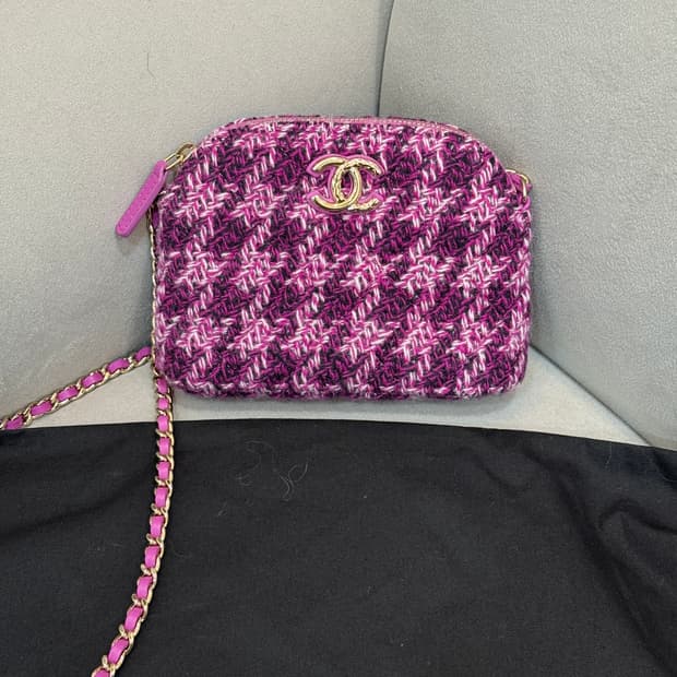 샤넬 트위드 미니 크로스백 