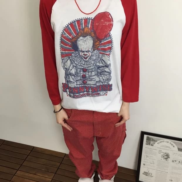 Lootwear IT Horror Raglan Tee
