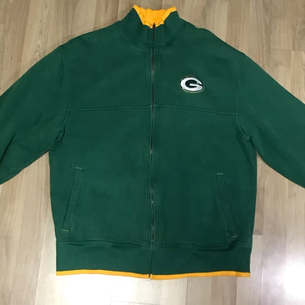 리복 NFL 그린베이패커스 코튼집업 M