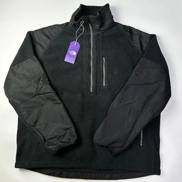 [L]노스페이스 퍼플라벨 플리스 풀오버 하프집업