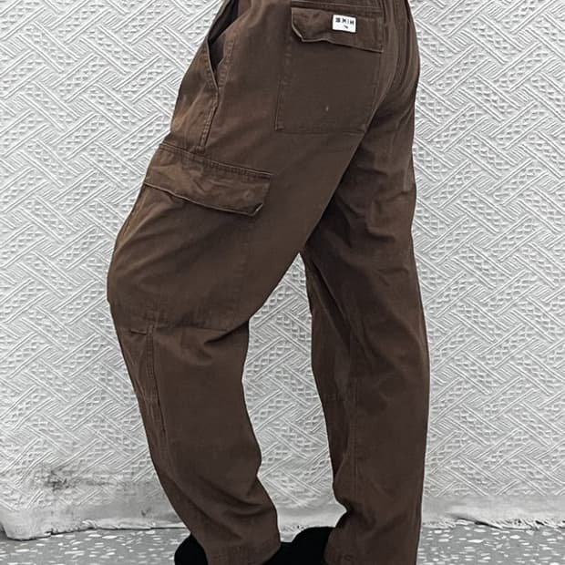 나이키 빈티지 캐주얼 딥브라운 더블니 카고팬츠 M C13561