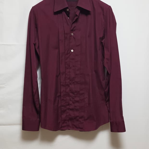 [Made in Italy] 버버리 턱시도 핀턱 드레스 셔츠