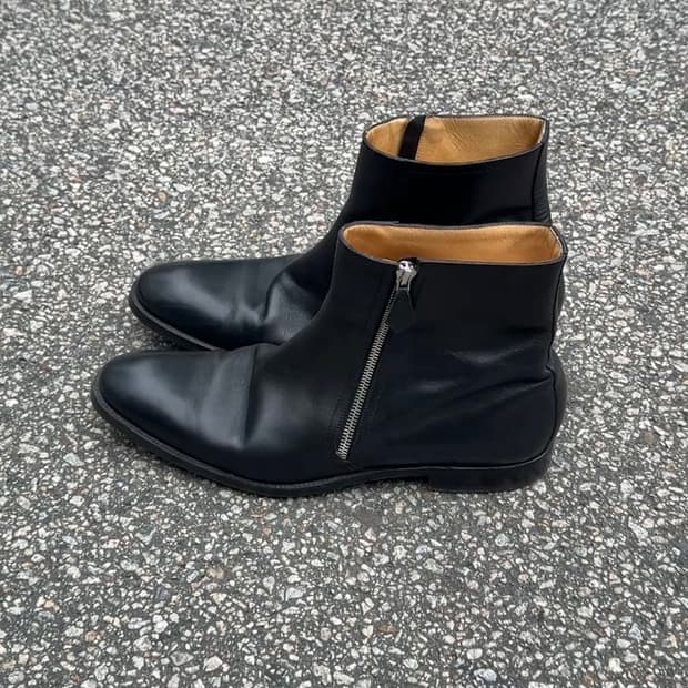 HERMES Calf Leather Boots