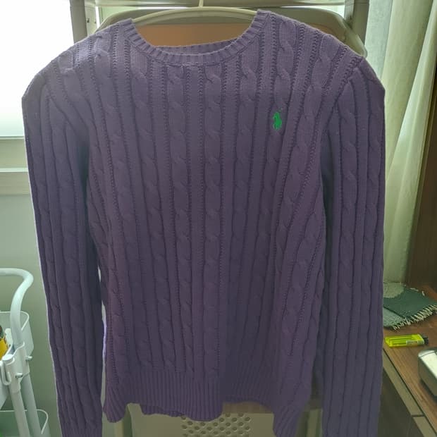 폴로 여성용 케이블니트 