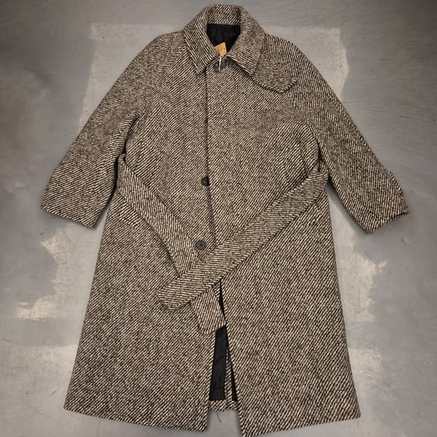 22fw 솔리드옴므 헤링본 울 코트