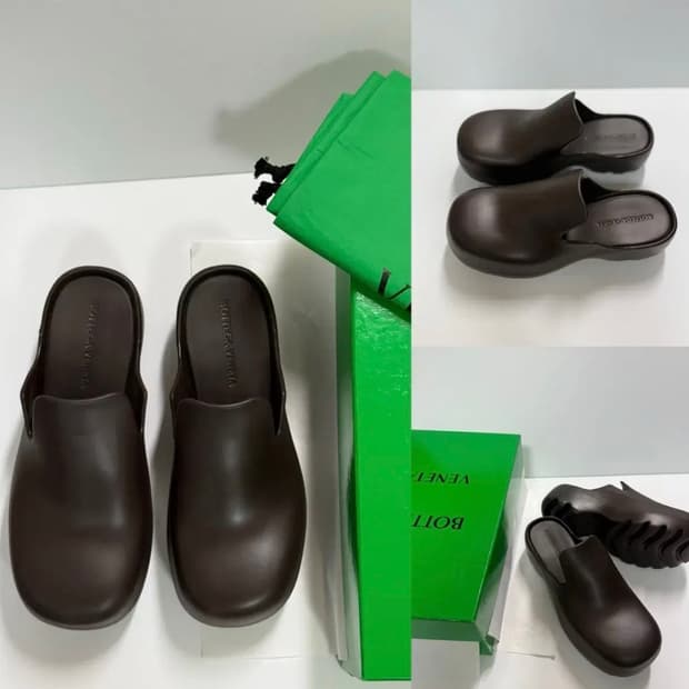 보테가베네타 남성 러버 뮬 bottega