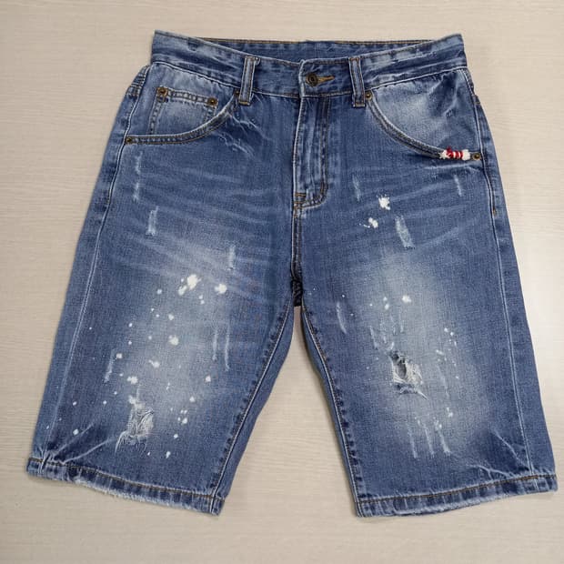 27-28 DSQUARED2 데미지워싱 페인티드 데님반바지 27-638