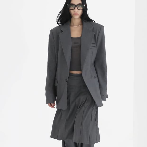 배드블러드 오버사이즈 블레이저