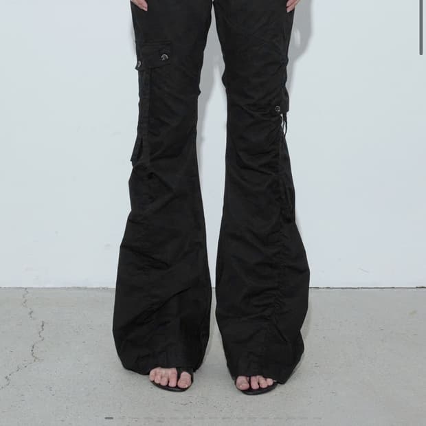 보헤미안서울 워시드 셔링 카고 팬츠 S