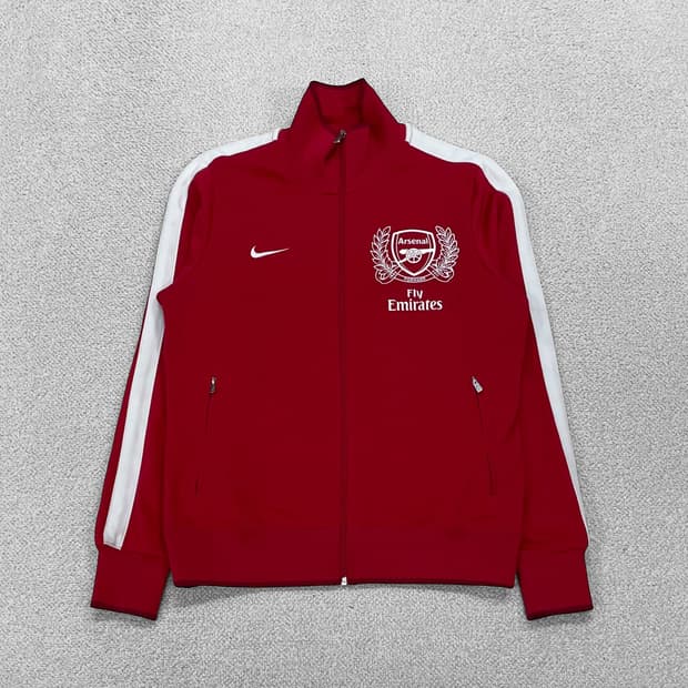 나이키 아스날 125주년 트랙탑 져지 레드