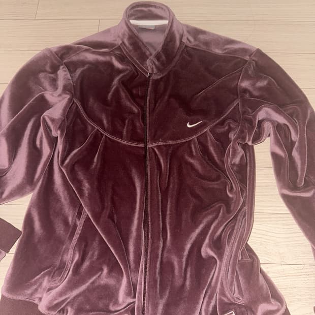 나이키 벨벳트랙 자켓 버건디