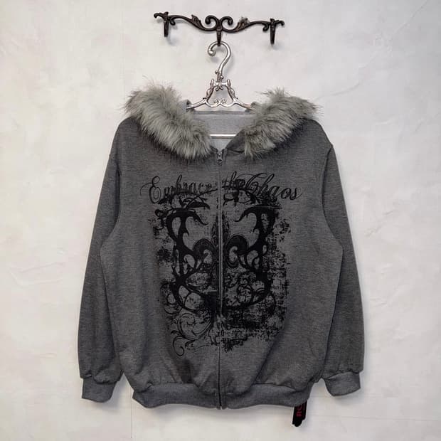 루즈레이크 Romwe 빈티지 후드집업