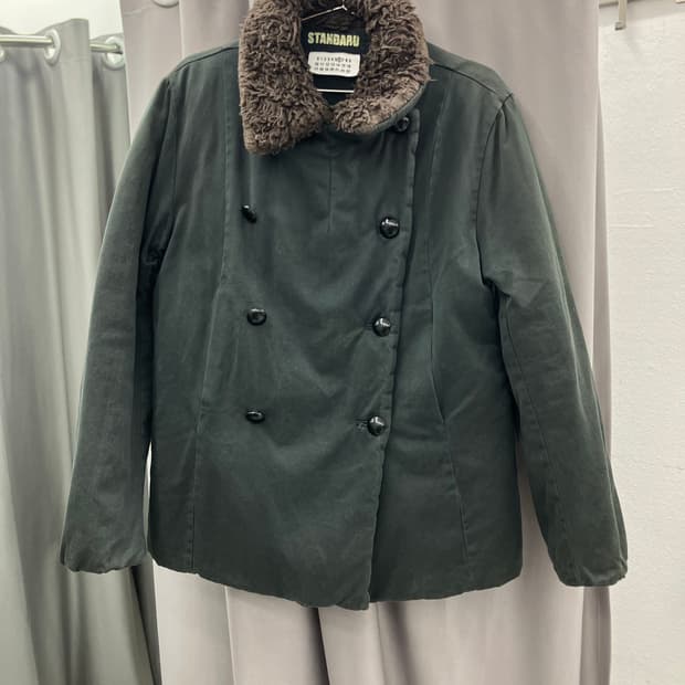 메종 마르지엘라 누빔 안감 더블버튼 자켓