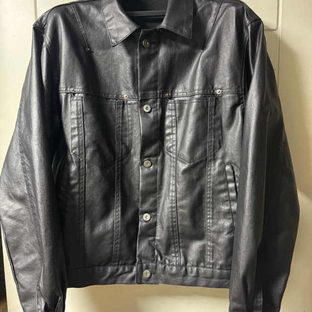 가죽 트러커 자켓