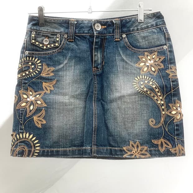 fairy denim short skirt
