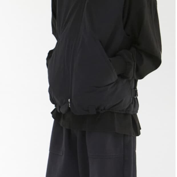 (3)폴리테루 패디드 베스트 잉크 블랙