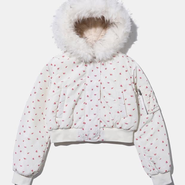 유희 flower ma-1 퍼후드점퍼