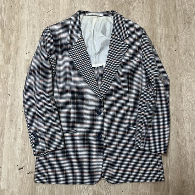 닥스 체크 블레이저 테일러드 정장자켓 [네이비/브라운] 94-165