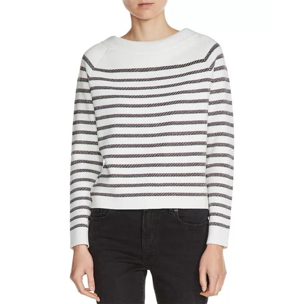 마쥬 maje 스트라이프 스웨트셔츠