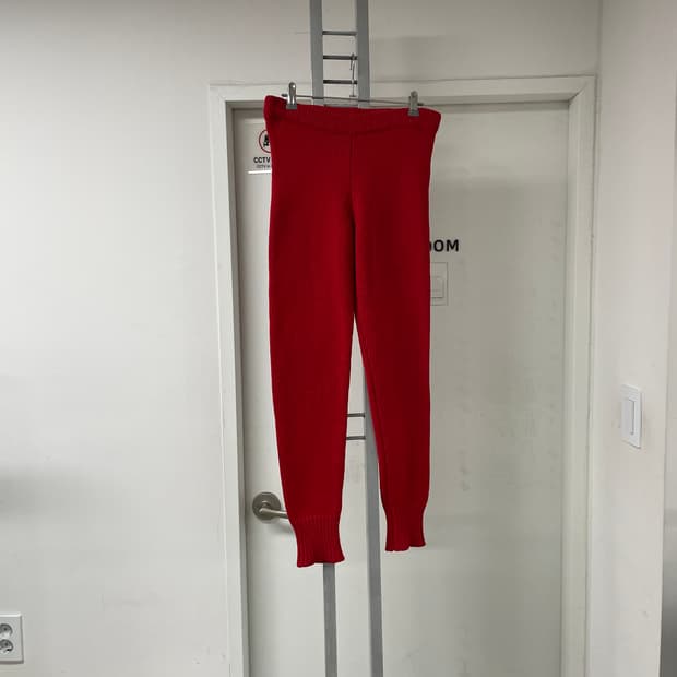 몽클레어 니트 팬츠 레드 M(W)