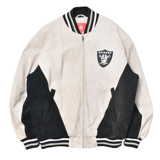 NFL 레이더스 스타디움 레더 자켓 XL M0081