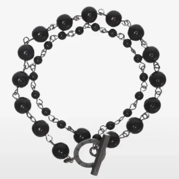 피마다지윈 블랙진주 체인 팔찌(케이스 포함)