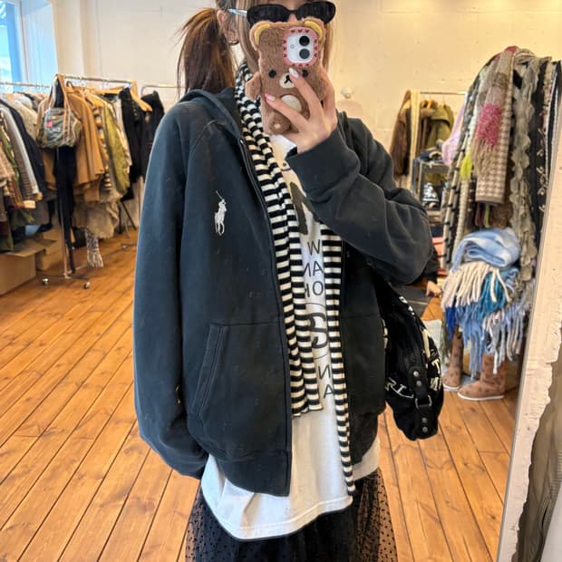 폴로 빅포니 후드집업